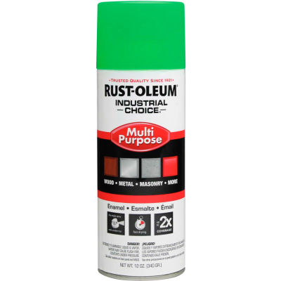 General Purpose Enamel Aerosol, Fluorescent Green, 12 oz.