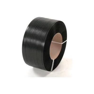 Polypropylene Strapping, 1/2"W x 6000'L x 0.030" Thick, 9" x 8" Core, Black