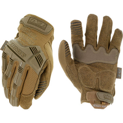 M-Pact Tactical Gloves, Synthetic Leather/D30 Palm Padding, Coyote, Large