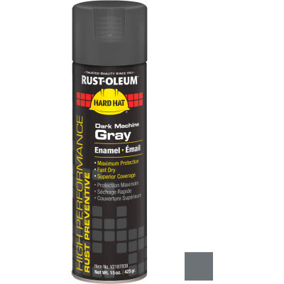 High Performance Rust Prevent Enamel Aerosol, Dark Machine GY, 15 oz. - V2187838