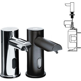 EZ Fill Liquid Soap Dispenser Heads, AC Plug In, Black