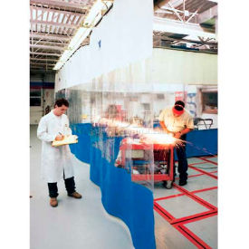 4-Sided Curtain & Hardware - 24'W, 12'W, 24'W & 12'W x 12'H - White, Clear, Blue