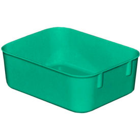 Molded Fiberglass Nesting Tote, 6-1/8"L x 4-7/8"W x 2-1/8"H, Green