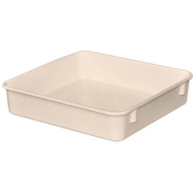 Molded Fiberglass Toteline Nesting Tote, 9-3/4"L x 9-1/4"W x 2-1/8"H, White