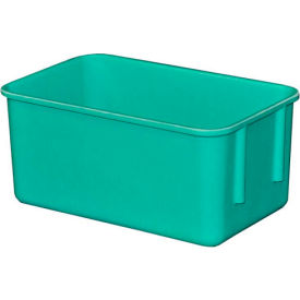 Molded Fiberglass Nesting Tote, 9-3/4"L x 6-1/8"W x 4-1/2"H, Green