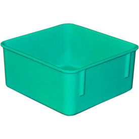 Molded Fiberglass Toteline Nesting Tote, 9-3/4"L x 9-1/4"W x 4-1/2"H, Green