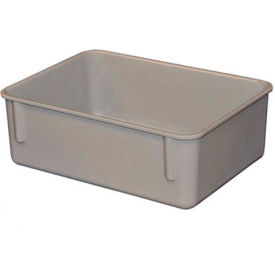 Molded Fiberglass Toteline Nesting Tote, 11-3/4"L x 8-3/4"W x 4-1/8"H, Gray