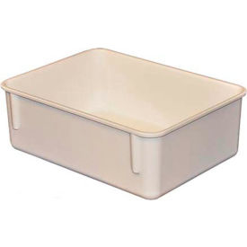Molded Fiberglass Nesting Tote, 11-3/4"L x 8-3/4"W x 4-1/8"H, White