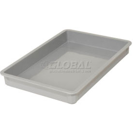 Molded Fiberglass Toteline Stacking Tote, 25-3/4"L x 17-3/4"W x 3"H, Gray