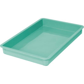 Molded Fiberglass Stacking Tote, 25-3/4"L x 17-3/4"W x 6"H, Green