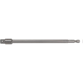 3/8 x 1/4 Hex Socket Adapter x 6" Ball, Gunmetal Grey, S2 Modified Steel