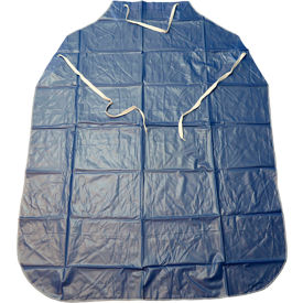 6 Mil Sewn Edge Vinyl Apron - Blue, 35" x 48"
