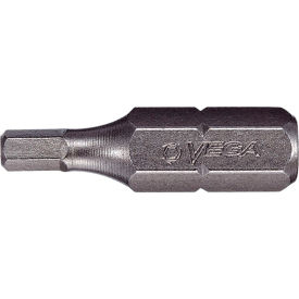 Hex 3/32 Insert Bit x 1", S2 Modified Steel, Gunmetal Grey