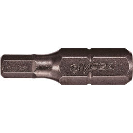 Vega Hex Tamper 5/16 Insert Bit x 1", S2 Modified Steel, Gunmetal Grey
