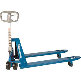 Blue Label Manual Narrow Fork Pallet Jack, 5500 lb. Capacity, 21"W x 48"L Forks