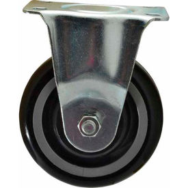 Light/Medium Duty Rigid Caster - Polyurethane with Polyethylene Center - 5" Diameter
