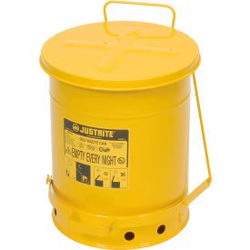 10 Gallon Oily Waste Can, Yellow - 09301