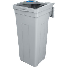 Rise Single Mobius Loop Waste Container, 15 Gallon, Gray