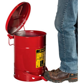 6 Gallon Oily Waste Can, Red