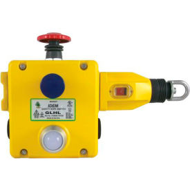 IDEM GLHL Rope Pull Switch with E Stops, 4NC 2NO, 1/2NPT, Die Cast