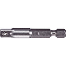 1/4 x 1/4 Hex Socket Adapter x 2" Pin, Gunmetal Grey, S2 Modified Steel