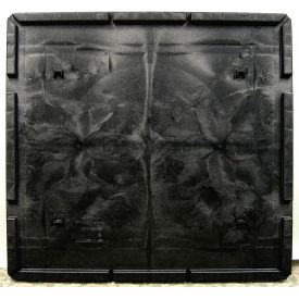 Monoflo Folding Bulk Shipping Container Lid - 48"L x 45"W Black