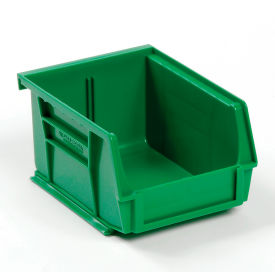 Plastic Hang & Stack Bin, 5-3/8"L x 4-1/8"W x 3"H, Green