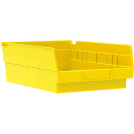 Plastic Nesting Storage Shelf Bin 30150 - 8-3/8"W x 11-5/8"L x 4"H Yellow