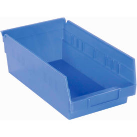 Plastic Nesting Storage Shelf Bin 30150 - 8-3/8"W x 11-5/8"L x 4"H Blue