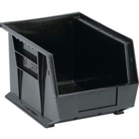 Polypropylene Ultra Hang & Stack Bin, 10-3/4"L x 8-1/4"W x 7"H, Black