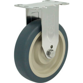Rigid Top Plate Caster - 5"Dia. Thermo-Pro with Plain Bore