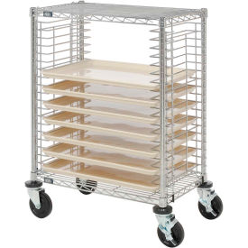 Side Load Wire Tray Cart with 19 Tray Capacity