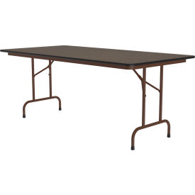 Melamine Folding Table, 36" x 96", Walnut