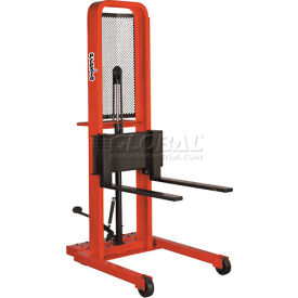 Hydraulic Stacker Lift Truck M278 1000 Lb. with Adj. Forks