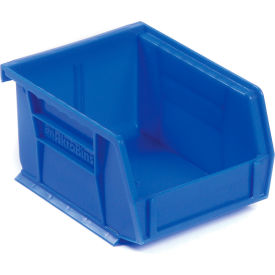 Plastic Stacking Bin, 4-1/8"W x 5-3/8"D x 3"H, Blue