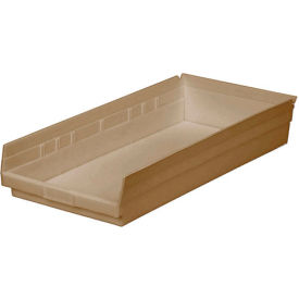 Plastic Nesting Storage Shelf Bin 11-1/8"W x 23-5/8"L x 4"H Beige