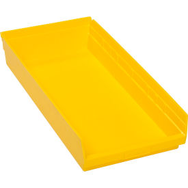 Plastic Nesting Storage Shelf Bin 11-1/8"W x 23-5/8"L x 4"H Yellow