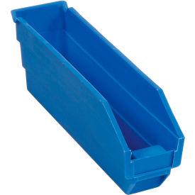 Plastic Nesting Storage Shelf Bin 2-3/4"W x 11-5/8"L x 4"H Blue