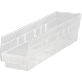Plastic Nesting Storage Shelf Bin 2-3/4"W x 11-5/8"L x 4"H Clear