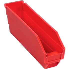 Plastic Nesting Storage Shelf Bin 2-3/4"W x 11-5/8"L x 4"H Red