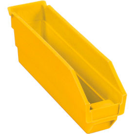 Plastic Nesting Storage Shelf Bin 2-3/4"W x 11-5/8"L x 4"H Yellow