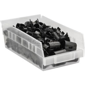 Plastic Nesting Storage Shelf Bin - 4-1/8"W x 11-5/8"L x 4"H - Clear