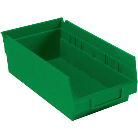 Plastic Nesting Storage Shelf Bin 6-5/8"W x 11-5/8"L x 4"H Green