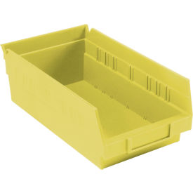 Plastic Nesting Storage Shelf Bin 6-5/8"W x 11-5/8"L x 4"H Yellow
