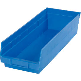 Plastic Nesting Storage Shelf Bin 6-5/8"W x 17-7/8"L x 4"H Blue