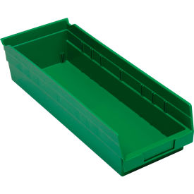 Plastic Nesting Storage Shelf Bin 6-5/8"W x 17-7/8"L x 4"H Green
