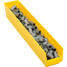Plastic Nesting Storage Shelf Bin 4-1/8"W x 23-5/8"L x 4"H Yellow