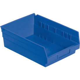 Plastic Nesting Storage Shelf Bin 8-3/8"W x 11-5/8"L x 4"H Blue