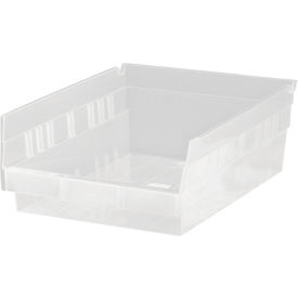 Plastic Nesting Storage Shelf Bin 8-3/8"W x 11-5/8"L x 4"H Clear