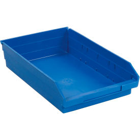 Plastic Nesting Storage Shelf Bin 11-1/8"W x 17-7/8"L x 4"H Blue